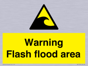 Warning Flash flood area